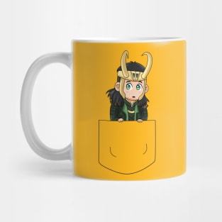 Loki kawaii in pocket Mug